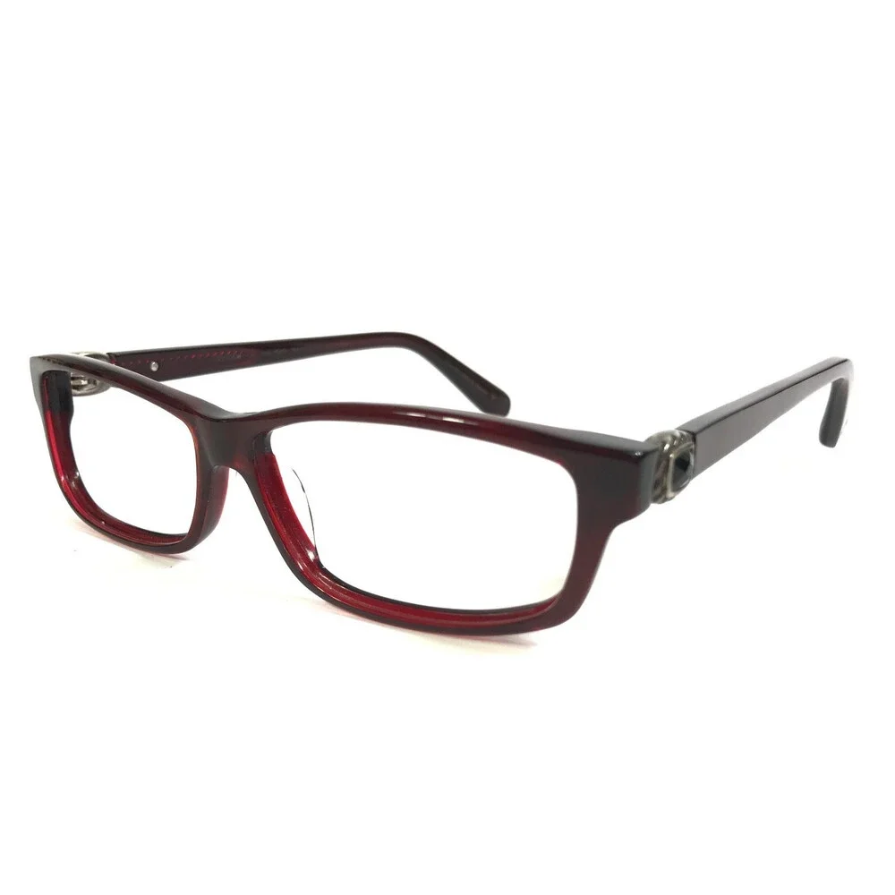 David Yurman Eyeglasses Frames DY004 06 Shiny Red 925 SS 54-12-135